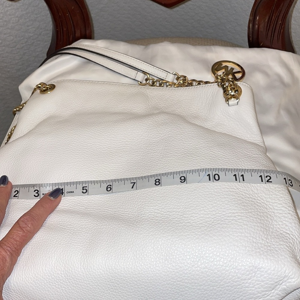Michael Kors Large Optic White Shoulder Tote - Picture 6 of 11